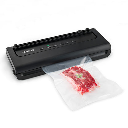Mioos Vacuum Sealer Machine Built-in Cutter with Bar Roll, 10 Vacuum Bags, Suction Hose for Food Preservation Storage
